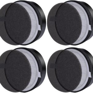 Laukowind for LEVOIT LV-H132 Replacement Filters, Compatible with LV-H132 3-in-1 Nylon Pre-Filter, High-Efficiency Activated Carbon True Filters, Part LV- H132-RF, 4 Pack