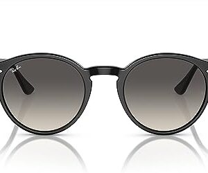 Ray-Ban RB2180 Round Sunglasses, Black/Grey Gradient, 49 mm