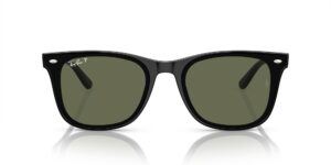 ray-ban rb4420 square sunglasses, black/dark green polarized, 65 mm