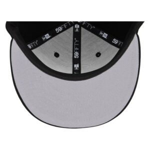 New Era Blank Custom 59FIFTY Fitted Cap (7 1/2, Black/Grey UV)