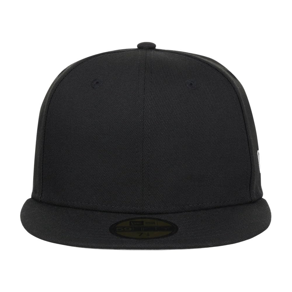 New Era Blank Custom 59FIFTY Fitted Cap (7 1/2, Black/Grey UV)