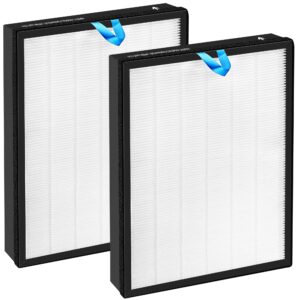 vital 200s replacement filter for levoit vital 200s air purifier, 3-in-1 true hepa and high efficiency activated carbon filter, part# vital 200s-rf,2 pack,white