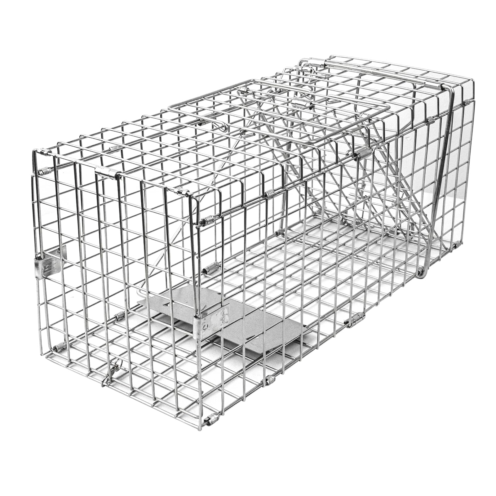 EPESTOEC 17.3" Heavy Duty Squirrel Trap, Folding Live Small Animal Cage Trap, Humane Traps, Catch and Release.