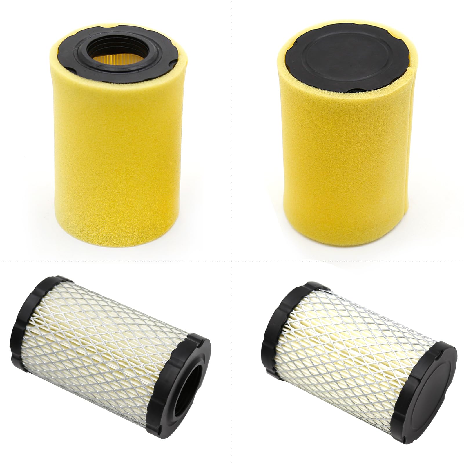 SYOWADA 2 Pcs Air Filter Replacement For BS 5421 5428 992376 590825 591334 594201 796031 Filter Element, 31A607 Air Filter Replacement For John Deere Gy21435 Miu13038 Miu13963