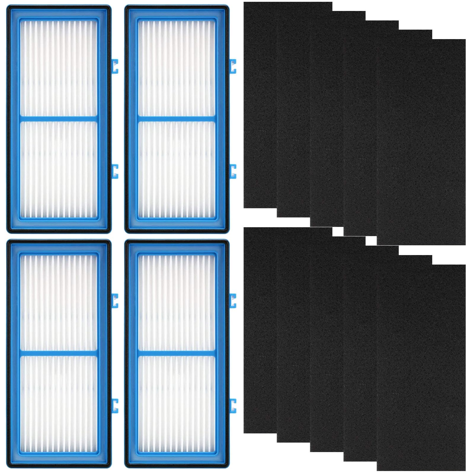 8 Pack Replacement Filters for Holmes AER1 Air Purifier Total Air Clean 2 HEPA Air Filters 6 Carbon Booster Filters Replacement Filters for HAPF30AT,HAP242 NUC