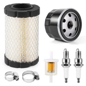 lermity 796031 air filter tune up kit,lawn mower oil filter replacement compatible with briggs and stratton 591334 492932 696854; john deere d100 d110 d125 d130; husqvarna yth22v46 yth24v48 yta22v46