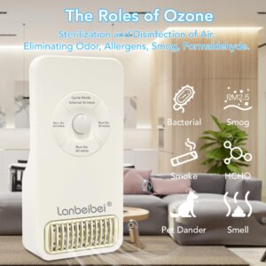 Ozone Air Purifier,Body Detection, Purifying Air and Eliminate Odor Thoroughly in Pet Room, Toilet, Shoe Cabinet, etc.