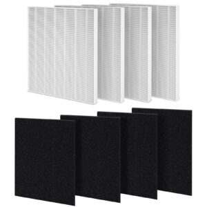 NXBHG AP-1512HH Replacement Filter Compatible with Coway AP-1512HH, AP-1512HH-FP, AP-1518R, AP-1519P, 4 True Filter, 4 Activated Carbon Filters, Compared to Part #3304899