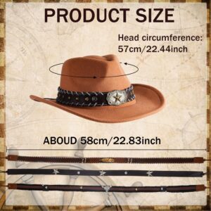 Lyrow 12Pcs Hat Bands for Cowboy Hat Leather Turquoise Beaded Hat Bands Ethnic Western Rural Hat Belts for Women Men Cowgirl (Classic)