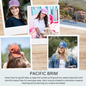 PACIFIC BRIM Women's Adjustable Cap Mesh Side Panels Trucker Hat - Let's Go Girls