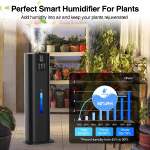 Honovos Smart Humidifiers Large Room Bedroom Home, 2.11Gal(8L) Quiet Top Fill Cool Mist Humidifier, Smart App & Remote Control, 3 Speed Humidifier with 360° Nozzle, Humidity Setting for Baby Office