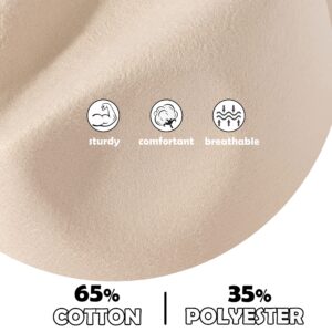 Lisianthus Cowboy Cowgirl Hats for Women & Men Felt Western Outdoor Hat Wide Brim Milky Way Beige