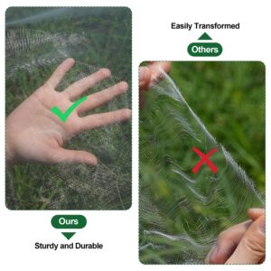 10 * 50FT Thicker Ultra Fine Garden Mesh Netting Pest Barrier, Plant Covers for Outdoor Patio Greenhouse Vegetables Fruit Flower Garden Protection, Row Covers Fabric Screen Insect Bug Bird Netting