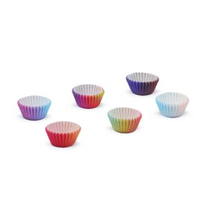 qiqee Jumbo Cupcake Liners 300PCS Gradient Cupcake Cups 6 Designs Cupcake Papers Baking Cups Cupcake Wrappers (Large Size)