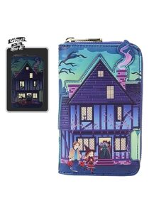 loungefly disney hocus pocus sanderson sisters house glow zip around wallet