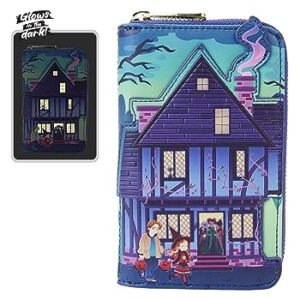 Loungefly Disney Hocus Pocus Sanderson Sisters House Glow Zip Around Wallet