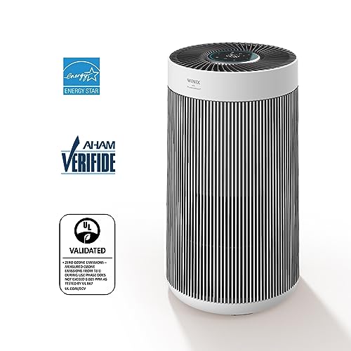 WINIX T810 Air Purifier for Home Extra Large Room Up to 1968 Ft² in 1 Hr With Smart Wi-Fi, Air Quality Monitor, True HEPA, Carbon Filter and Auto Mode, Captures Pet Allergies, Smoke, Dust