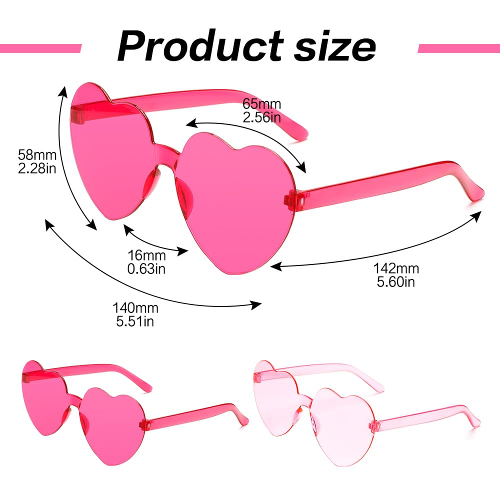 Heart Sunglasses Womens Pink Heart Sunglasses Heart Shaped Sunglasses Fashion Cute Womens Sunglasses Party Favors Fun Sunglasses Party Sunglasses Pink Rose Hot Pink Bachelorette Party Decorations