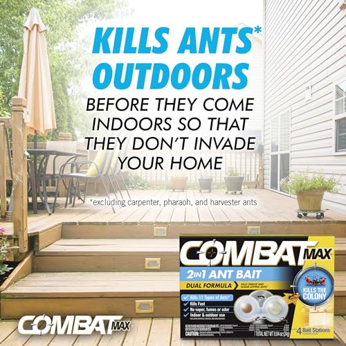 Combat Max 2 in 1 Ant Bait Station, 4 Count