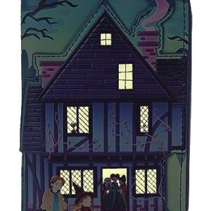 Loungefly Disney Hocus Pocus Sanderson Sisters House Glow Zip Around Wallet