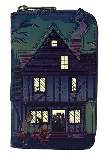 Loungefly Disney Hocus Pocus Sanderson Sisters House Glow Zip Around Wallet