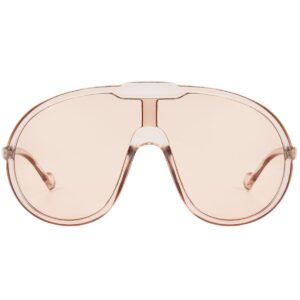 GFUIARA Trendy Oversized Sunglasses for Women Men Fashion Shield Aviator Sun Glasses UV400 Protection Goggles