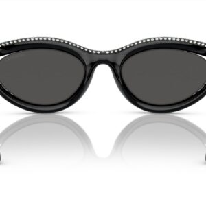 SWAROVSKI SK6006 Sunglasses, Black/Dark Grey, 54 mm