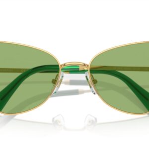 SWAROVSKI SK7003 Sunglasses, Gold/Dark Green, 57 mm