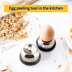 Egg Piercer for Raw Eggs, Stainless Steel Needle Egg Punch, Egg Poker with Sharp Pin to Get Good Hard Boiled Eggs, Hard Boiled Egg Peeler, Anti-rust Easy Egg Peeler Kitchen Tools