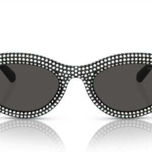 SWAROVSKI SK6006 Sunglasses, Black/Dark Grey, 54 mm