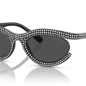 SWAROVSKI SK6006 Sunglasses, Black/Dark Grey, 54 mm