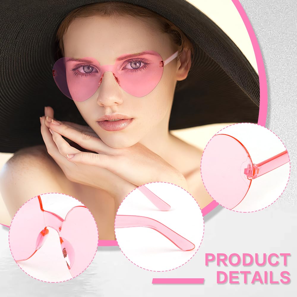 Heart Sunglasses Womens Pink Heart Sunglasses Heart Shaped Sunglasses Fashion Cute Womens Sunglasses Party Favors Fun Sunglasses Party Sunglasses Pink Rose Hot Pink Bachelorette Party Decorations