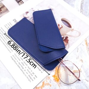 AddLotLot 12 PCS Soft Sunglasses Cases Leather Sunglasses Pouch Slim Glasses Case Multicolor Portable Glasses Case, Travel Sunglasses Case for Men Women Kids Storing All Kinds of Glasses