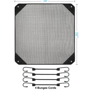 Aucanla Air Conditioner Cover for Outside Units,36" x 36" Central AC Covers , Top Universal Mesh Cover Defender for All Seasons