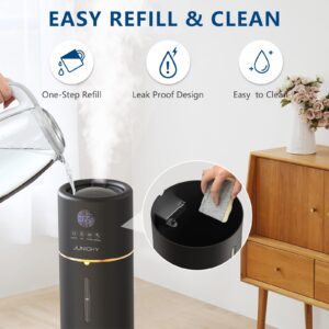 Humidifiers 2.4Gal / 9L Humidifiers Large Room 1000 sq.ft Large Humidifiers for Home Top Fill Humidifier for Bedroom Quiet Night Light 24H Timer Essential Oil Diffuer Humidifier for Nursery Baby Home