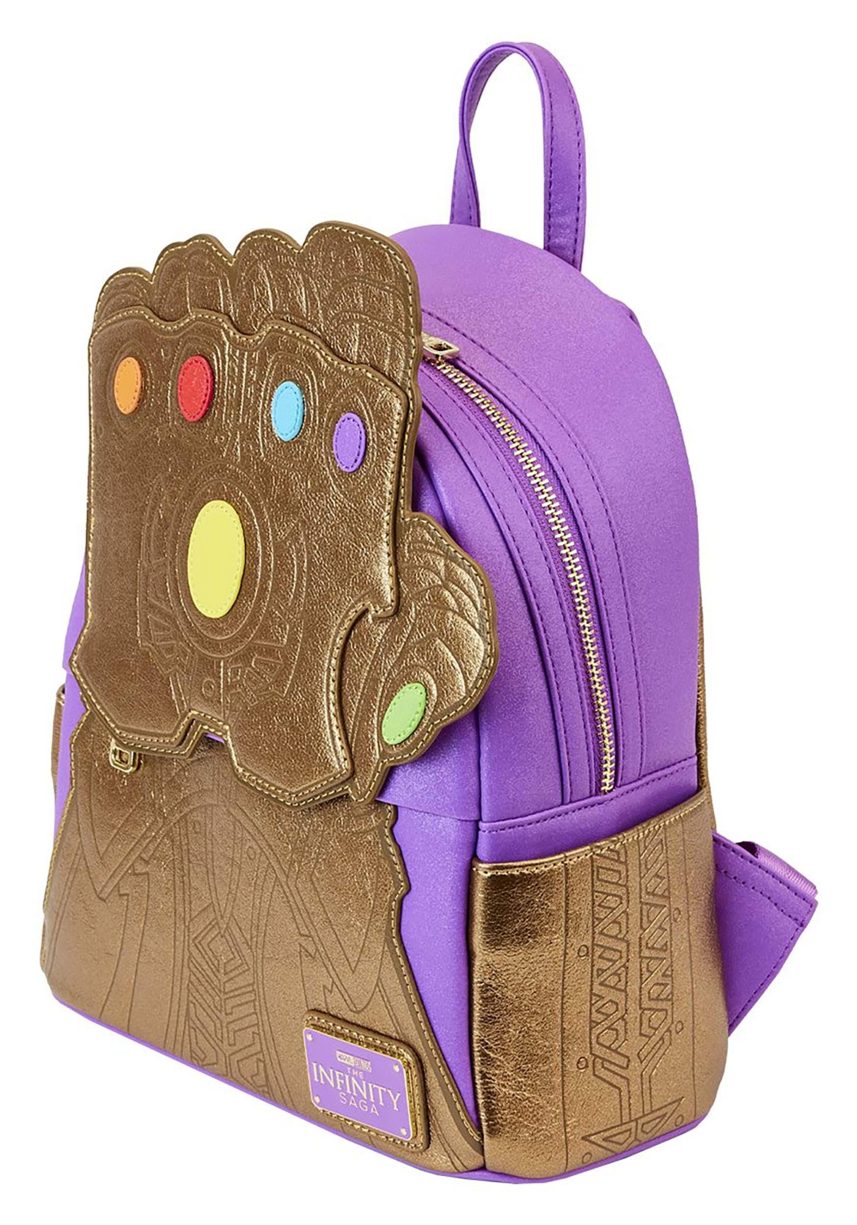 Loungefly Marvel Shine Thanos Gauntlet Mini Backpack Standard