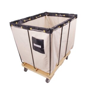 higood canvas basket bulk truck,service carts 16 bushel knock down truck, 20.0 cu. ft, 600 lb, 40" l x 28" w x 35.5" h capacity