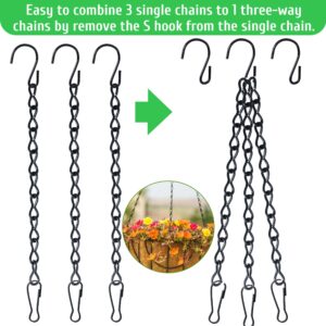 VRSS Hanging Chains for Hanging Planter Basket Bird Feeder Lanterns Ornaments Wind Chimes Billboards DIY Crafts (9.5 inch 6pcs)