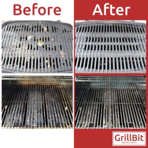 GrillBit BBQ Drill Brush for Grill Cleaning. Drill Cleaning BBQ Wire Brush. 7 Piece Set. Clean & Restore Your Grill Fast & Easy. Brass Coated Wire Brushes. Super Effective. Not Plastic. Not Meltable.