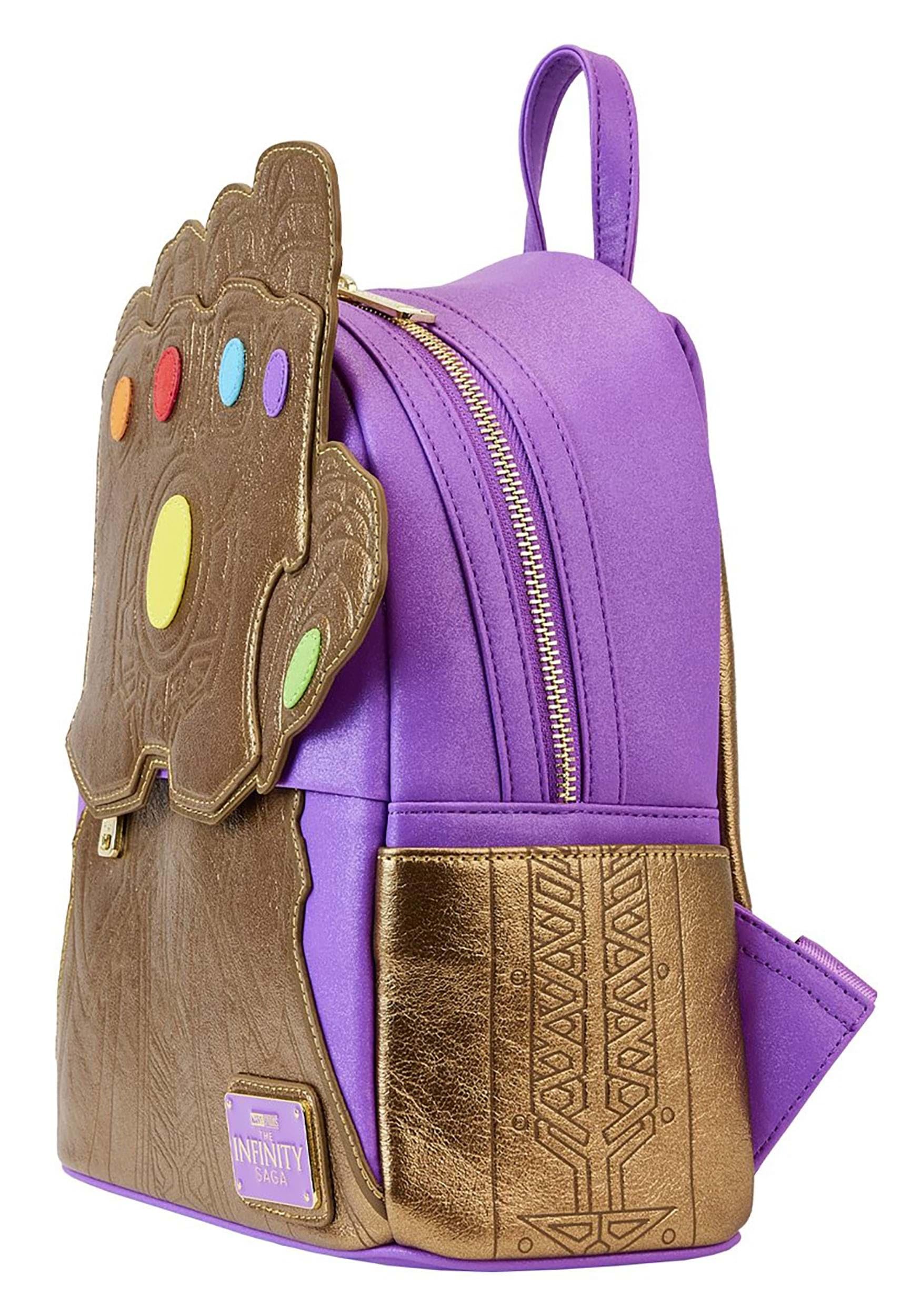 Loungefly Marvel Shine Thanos Gauntlet Mini Backpack Standard