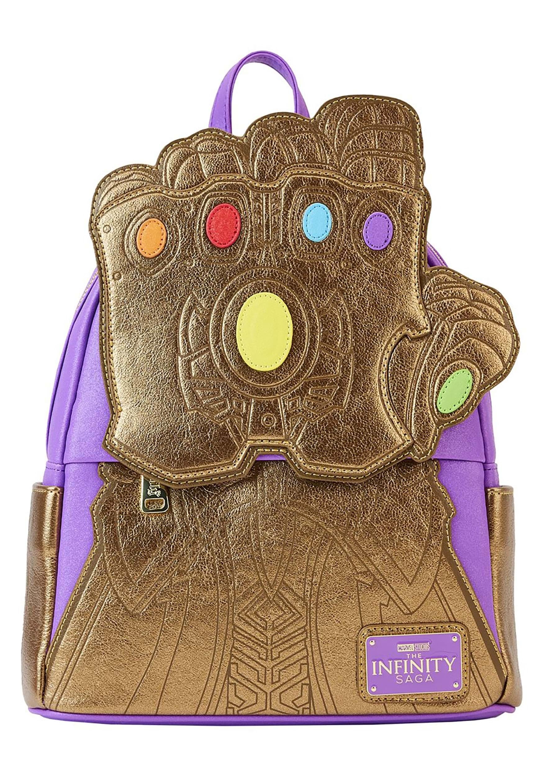 Loungefly Marvel Shine Thanos Gauntlet Mini Backpack Standard