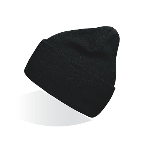 Artexia Beanie for Men Beanie Women Beanies for Guys Winter Hat for Men One Size Winter Mens Beanie Formal Style Black Beanie Soft Warm and Resistant (Black)