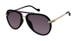 jessica simpson women's j6195 modern aviator pilot sunglasses with uv400 - glamorous sunglasses for women, 65mm