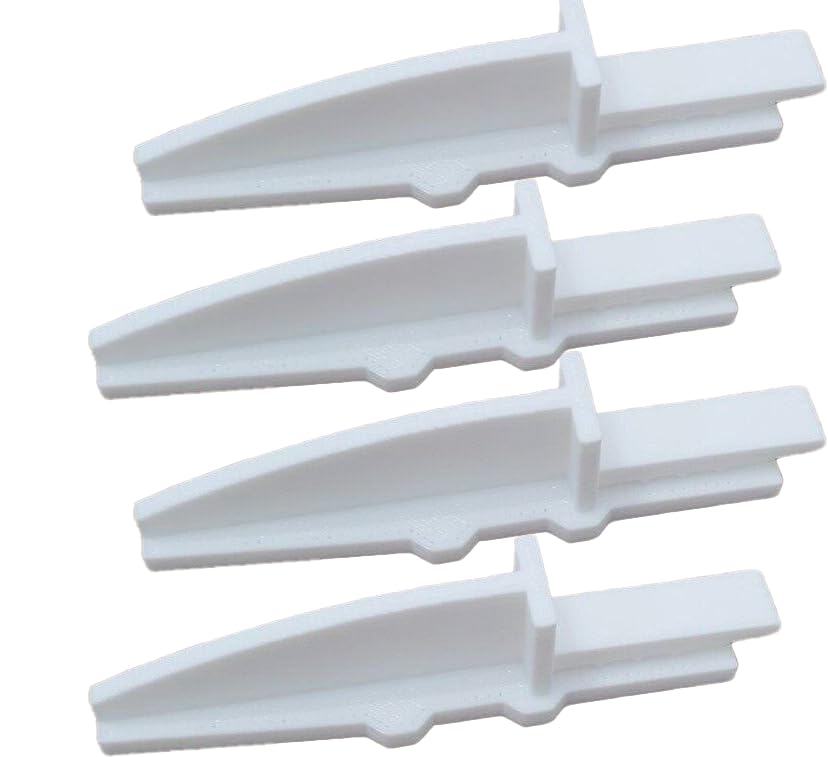 Replacement For Lasko Box Fan Feet, 4 Pack, Stronger Than Original, Excellent Fit, 2 SETS OF 2 FEET, 4 FEET TOTAL (WHITE)