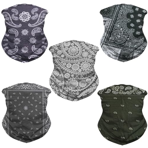 Neck Gaiter Mask Face Scarf Bandana Tube Cover Headwear Balaclava Headband Headwrap for Men and Women