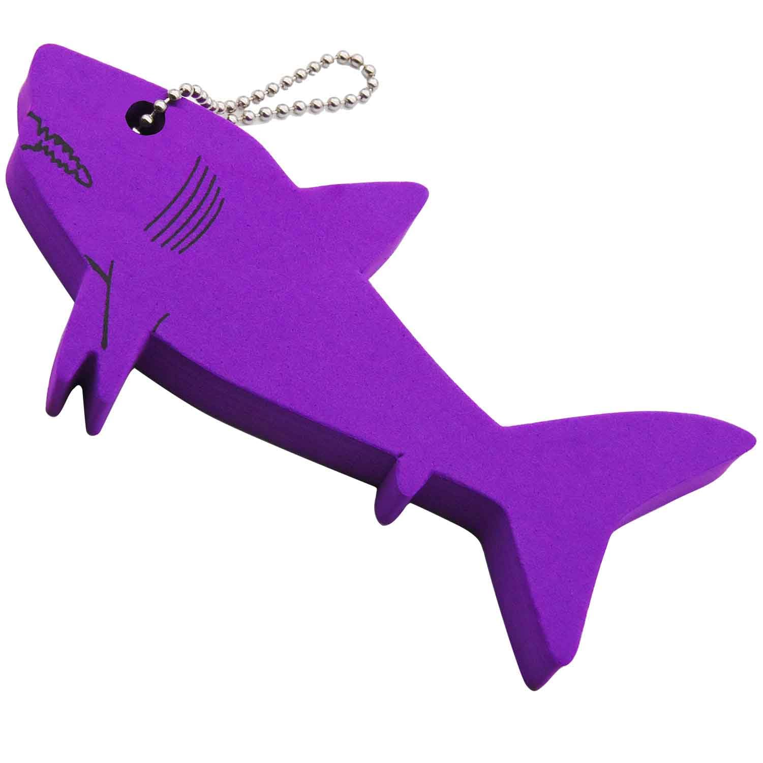 Liangery Floating Keychain for Boat Keys Marine Fishing Float Key Chain in Shark Style Floating Key Ring with Great Buoyance