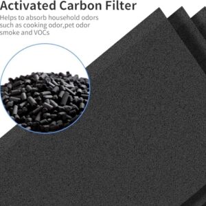 VALZONE Washable Pre-Filter Set for Winix Air-Purifier PlasmaWave C535 5300-2 6300-2, 2 Washable Fine Mesh Pre-Filters and 2 Activated Carbon Filters