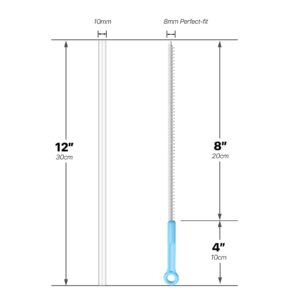 Mt.Jun 6-Pack Replacement Straws for Stanley 30/40 oz Tumbler, Premium Tritan Material, BPA Free & Food Grade, Includes a Cleaning Brush [Safeguarded by Protective Film for Hygiene, Remove Before Use]