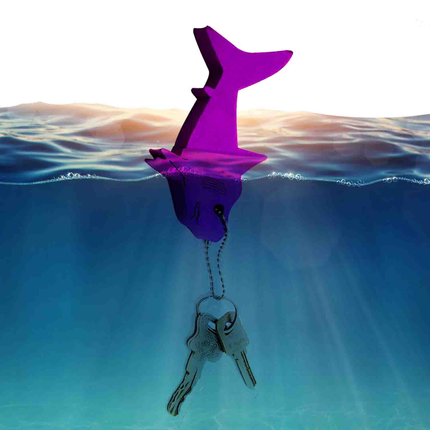 Liangery Floating Keychain for Boat Keys Marine Fishing Float Key Chain in Shark Style Floating Key Ring with Great Buoyance