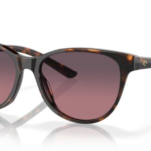 Costa Woman Sunglasses Tortoise Frame, Rose Gradient Lenses, 57MM